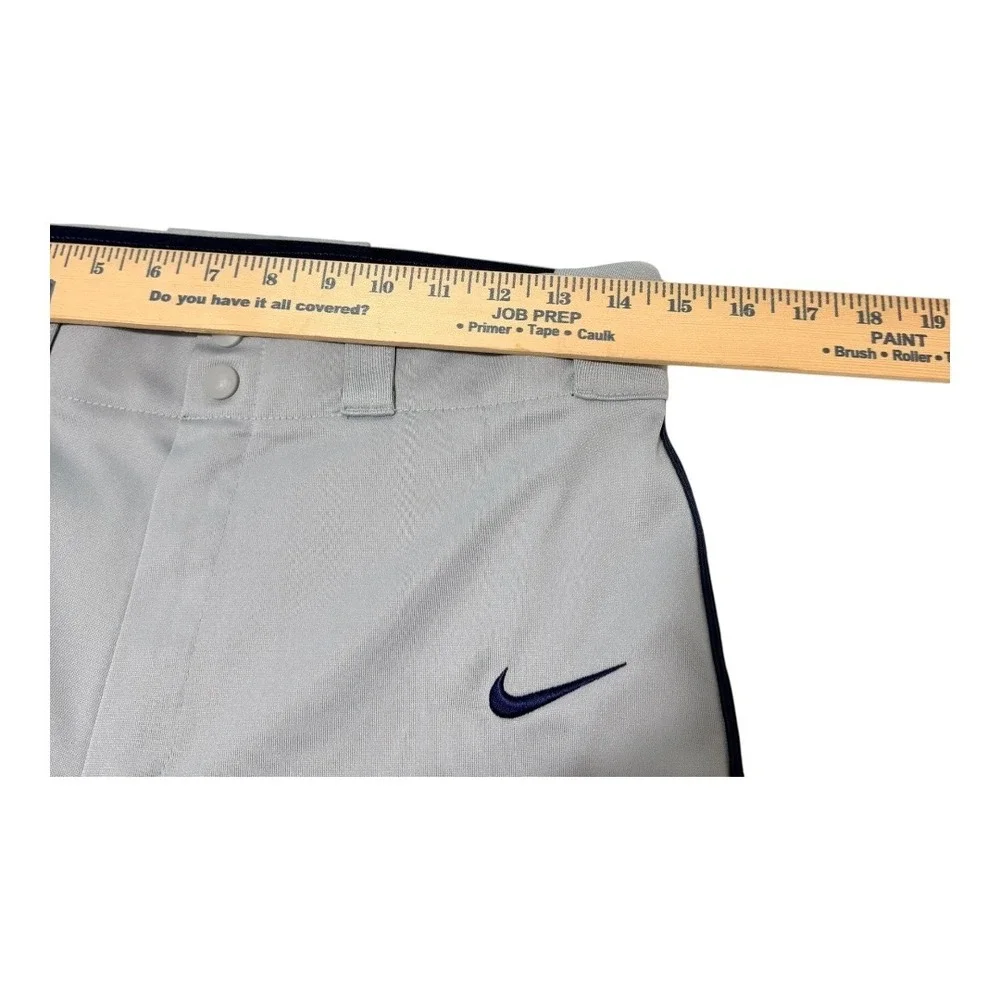 2 Pairs Nike Dri-FIT Swingman Baseball Pants Gray Navy Piped Small